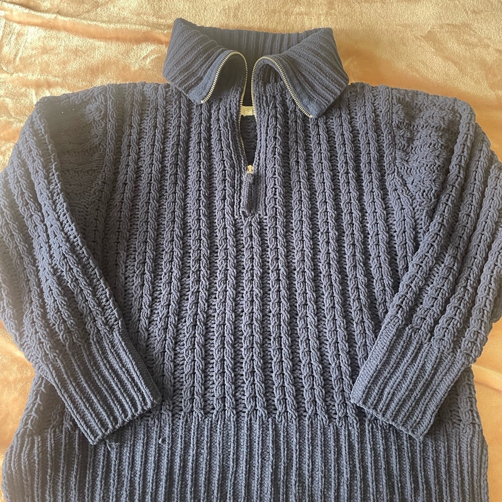 Aerie Chenille Knit Quarterzip